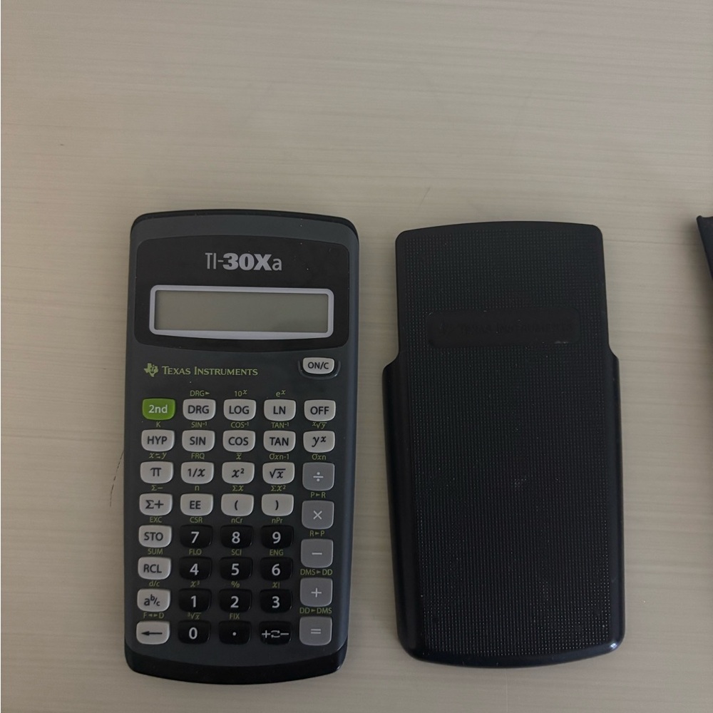 Texas Instruments TI-30Xa Black and White Calculator